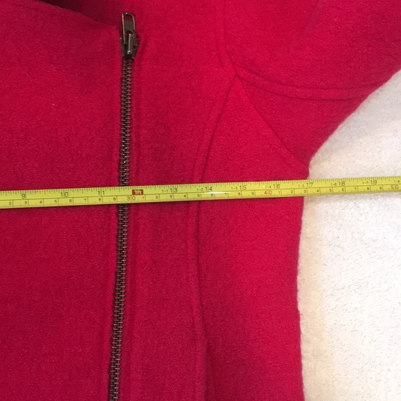 Tahari hot pink wool boucle moto style jacket - Picture 9 of 12